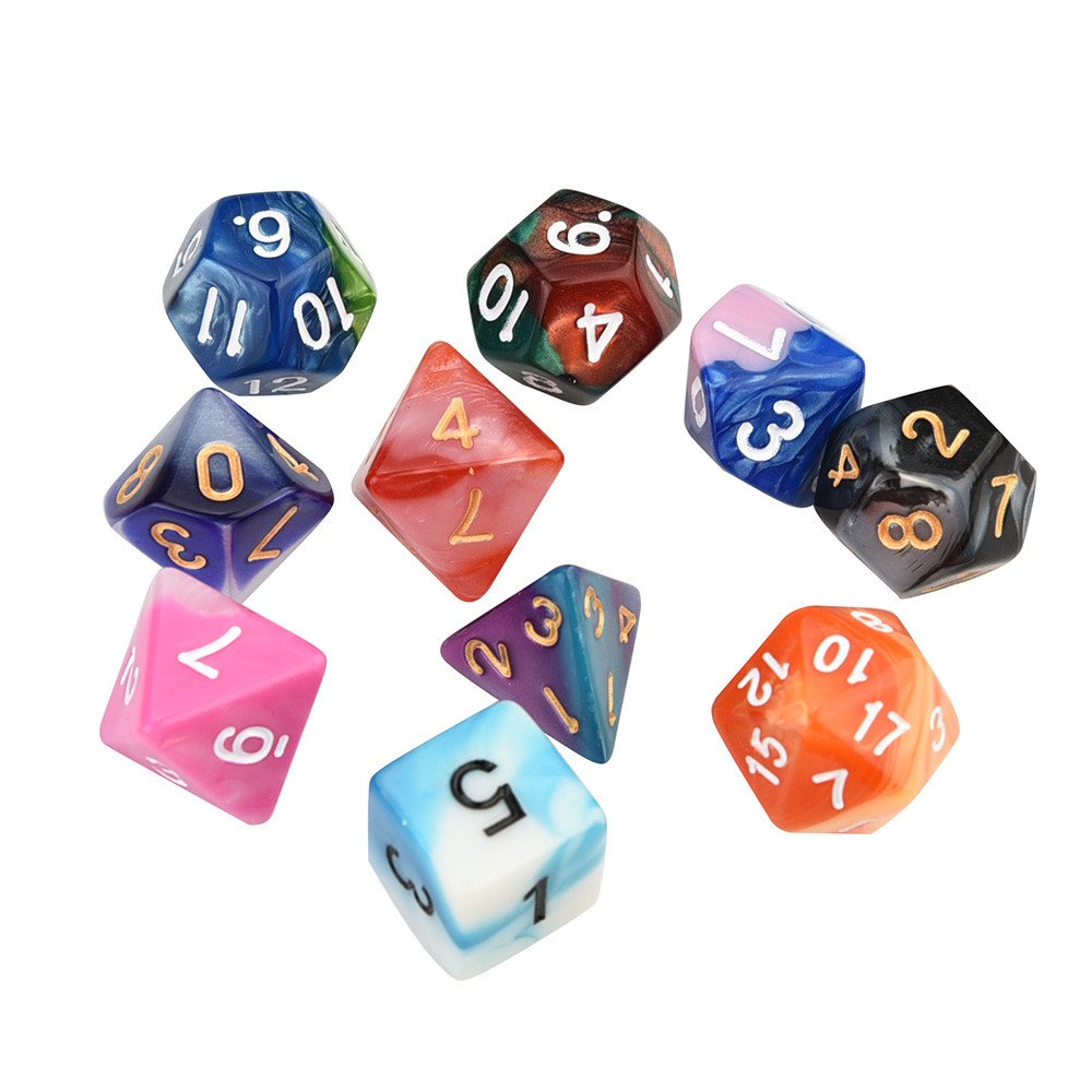 7pcs Set Dice Random Polyhedral Dice In Multiple Colors Bundle With Trpg Game Dungeons Dragons Polyhedral D4 D Multi Sided Acrylic Dice Polyhedral Rpg Dice Toys Games Cate Org
