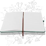 Lefute A5 PU Leather Notebook 200 Pages Elastic Closure Pink Green option view 4