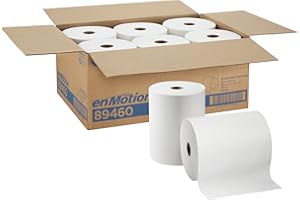 enMotion 10" Paper Towel Roll by GP PRO (Georgia-Pacific), White, 89460, 800 Feet Per Roll, 6 Rolls Per Case