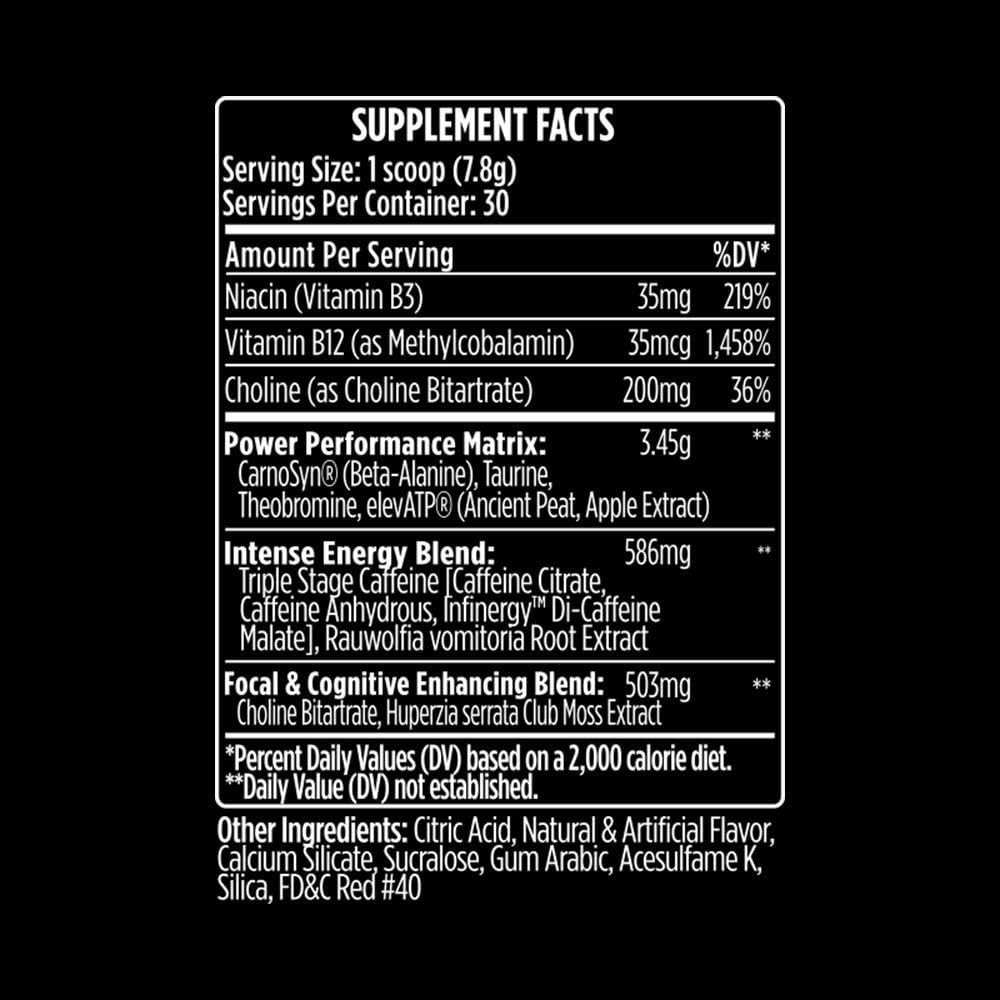 VMI Sports K-XR Pre-Workout Supplement for Intense Energy, Miami Vice, Muscle Builder for Extreme Pumps, Enhanced Focus, Creatine Free, Endurance, Strength and Power Pre-Workout Powder: Health & Personal Care