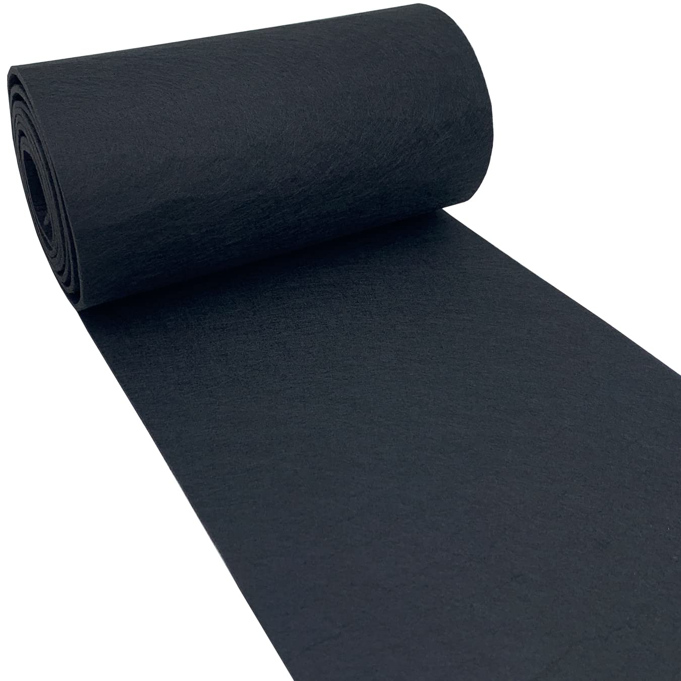 aufodara Felt Fabric Roll 150x40cm, 3mm Thick Polyester Felt for Table Mats, Bags, DIY Craft Patchwork Sewing (Black)