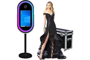 DSLR Mirror Photo Booth, Portable Magic Mirror Photo Booth for Camera, Mirror Photo Booth Touch Screen, 21.5 inch Photo Mirro