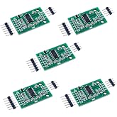 Stemedu 5PCS HX711 Load Cell Amplifier A/D 24 Bits Precision Breakout Board Dual-Channel Weighing Sensors Converter Modules for Arduino for Raspberry Pi
