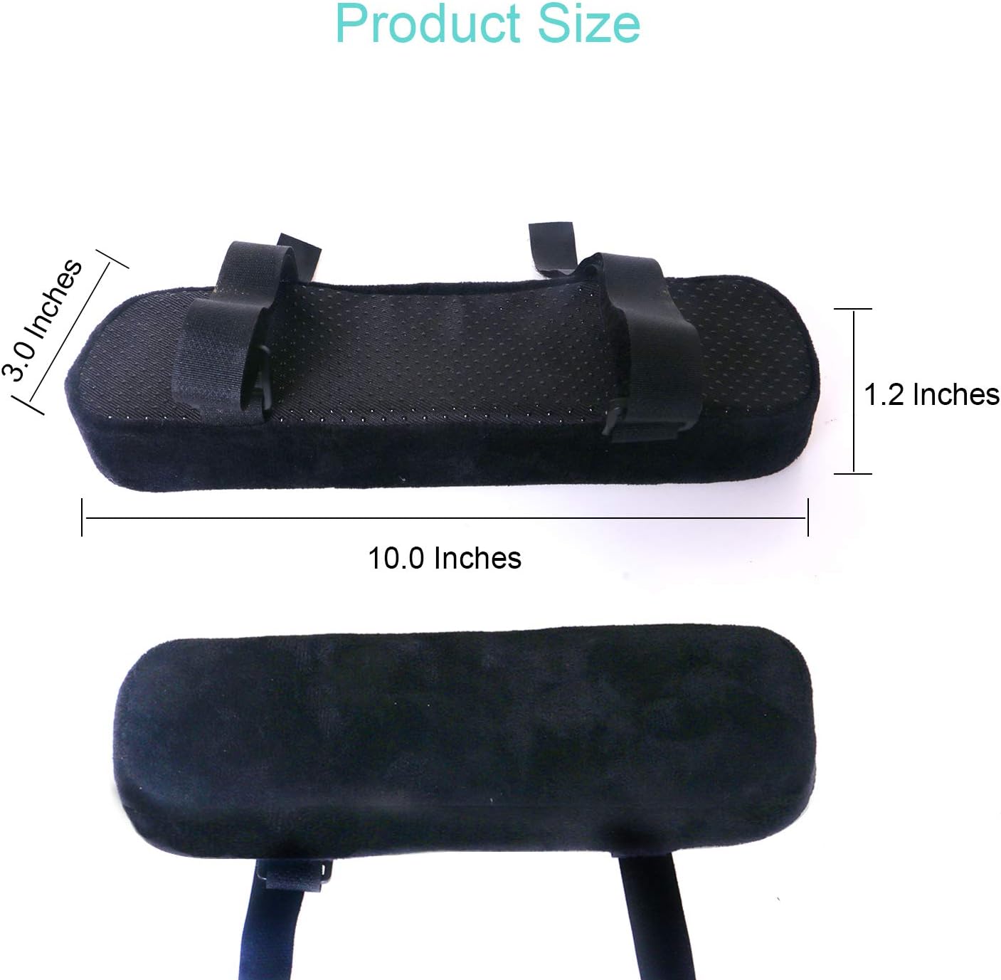 Office Chair Arm Pads, Armrest Elbow Support Pad Cushion Homesy Pack of 2 Comfortable Memory Foam for Gaming Chair, Wheelchair, Home Office Seat to Reduce Pain Pressure Relief Ergonomic Padded Pillow : Office Products