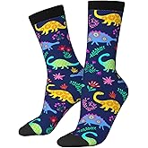 AOWULA Funny Crazy Socks for Men/Women Gifts,Unisex Novelty Casual Crew Socks
