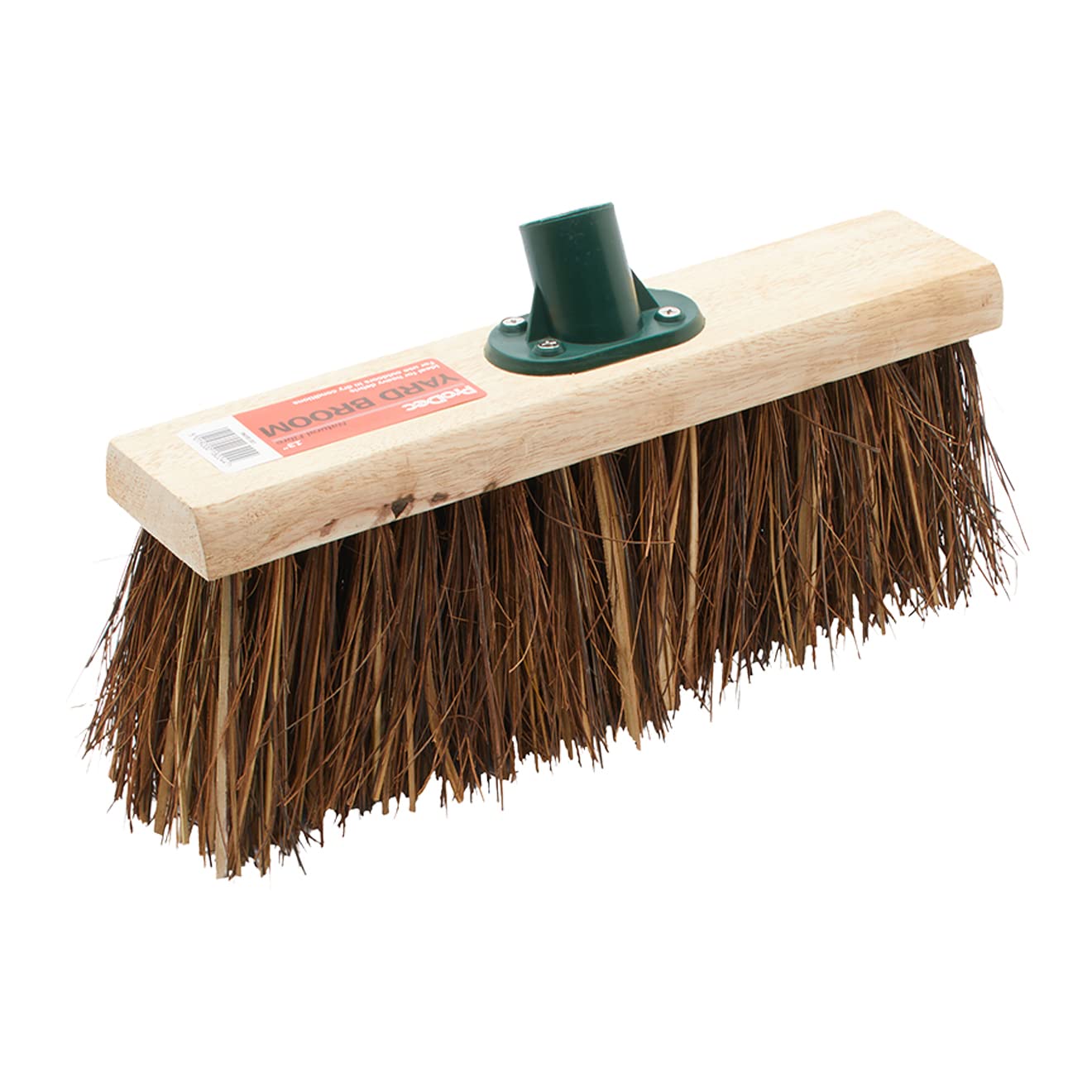 ProDec 13" Natural Palmyra Fibre Stiff Yard Broom Head for Heavy Duty Outdoor Sweeping