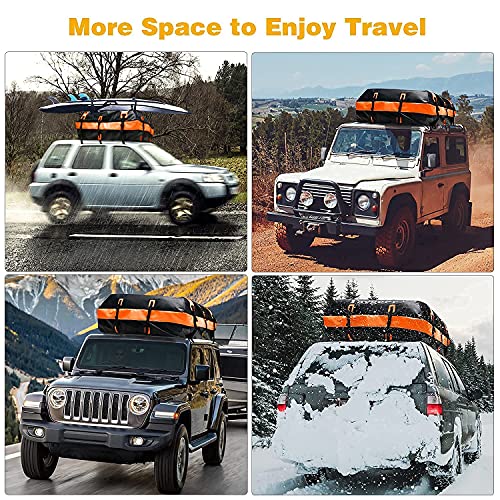 Taygeer Rooftop Cargo Carrier, 21 Cubic Feet SoftShell Waterproof Roof