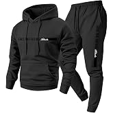 Vividcrate Men's Hoodie Tracksuit 2 Piece Outfits Athletic Casual Sweatsuit | Mens Sets 2 Piece Outfits, Long Sleeve Pullover Hoodie Jogging Suits for Men, Athletic Fall Winter Tracksuit