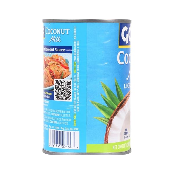 GOYA FOODS COCONUT MILK, 13.5 OUNCE (PACK OF 6)