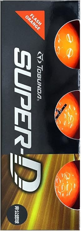 Amazon トブンダ Tobunda 16年モデル Tobunda Super D スーパーディー ゴルフ ボール 1スリーブ 3個入 フラッシュオレンジ トブンダ Tobunda ゴルフボール