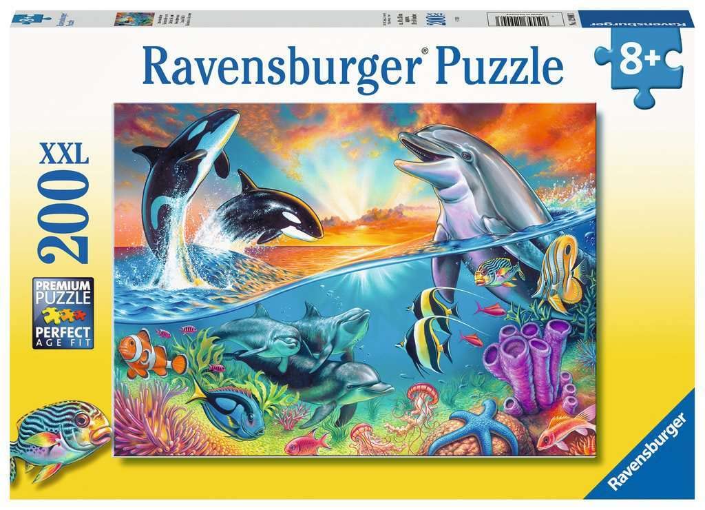 Ravensburger Children's puzzle - 12900 ocean inhabitants - underwater puzzle for children aged 8 and up, with 200 pieces in XXL format
