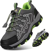 UOVO Boys Trainers Waterproof Low-Top Hiking Shoes Gray Green UK Size 4 view 1