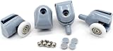 YUANQIAN 8 Pack Shower Door Rollers Wheels 25mm Curved Fit (4/4) view 4