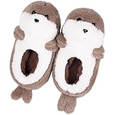 Caramella Bubble Women Animal Slippers: Cute Novelty Fuzzy House Slippers Funny Memory Foam Cartoon Outdoor Bedroom Shoes
