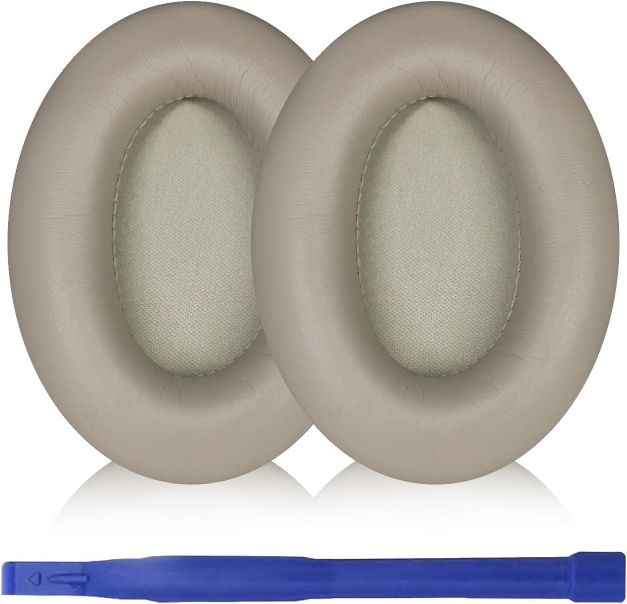 Aiivioll Replacement Ear Pads Protein PU Leather Memory Foam Compatible with Sony WH-1000XM3 Wireless Noise-Canceling Over-Ear Headphones (Silver)