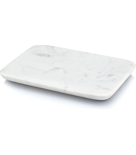 Cruiser’s Caché 12" Rectangular Marble Tray - White Calacatta Marble, For Vanity, Kitchen, Bathroom Counter Organizer - View #11