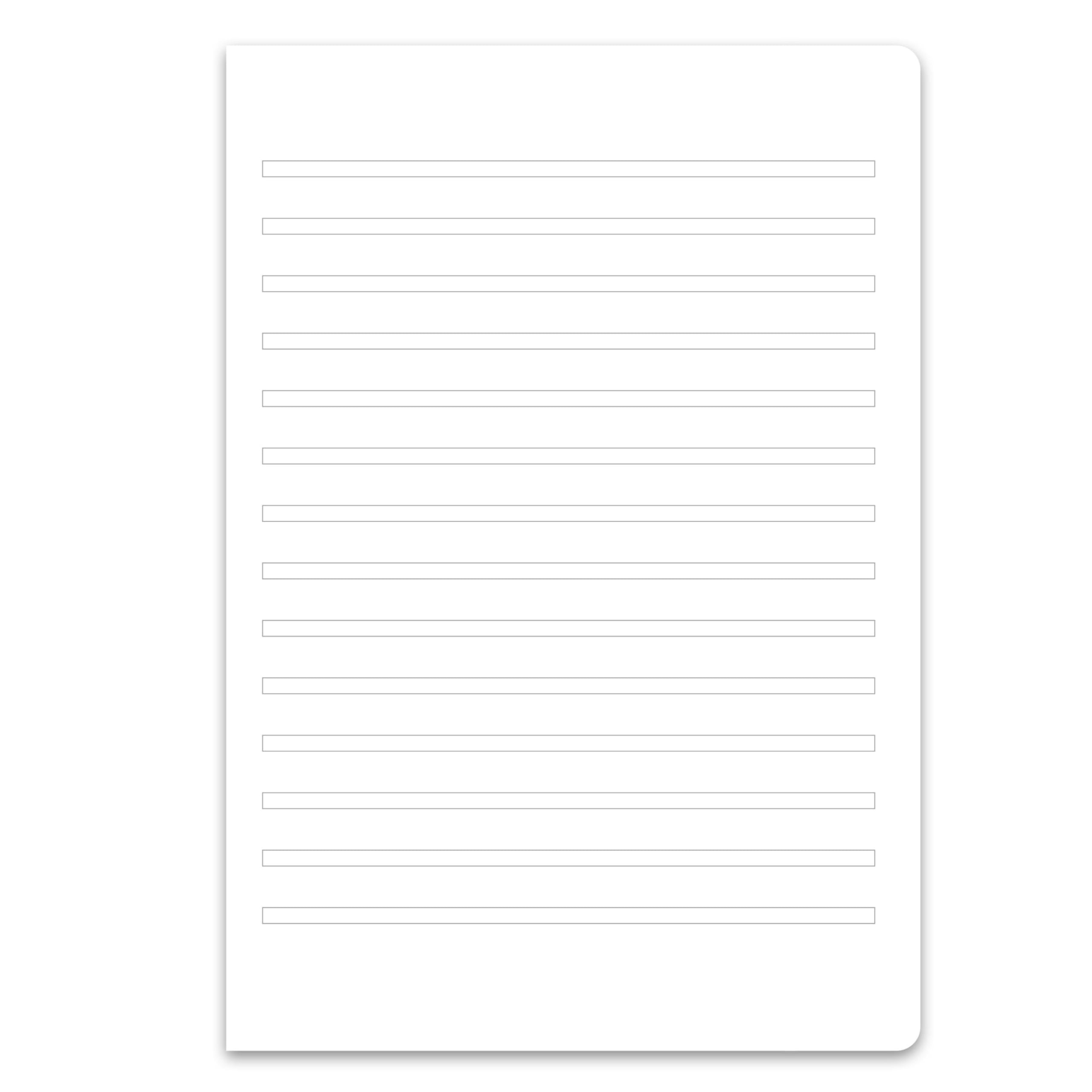Staufen premio Schulheft - 10 Hefte je 16 Blatt, DIN A5, Lineatur 3 (14 Doppellinien), 90 g/m² Recyclingpapier, runde Ecken verhindern „Eselsohren“ 3