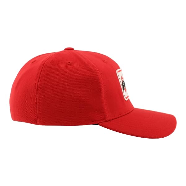 ZHATS MEN’S STANDARD NCAA OFFICIALLY LICENSED FITTED HAT ZH PATCH DEFER TEAM COLOR, MEDIUM