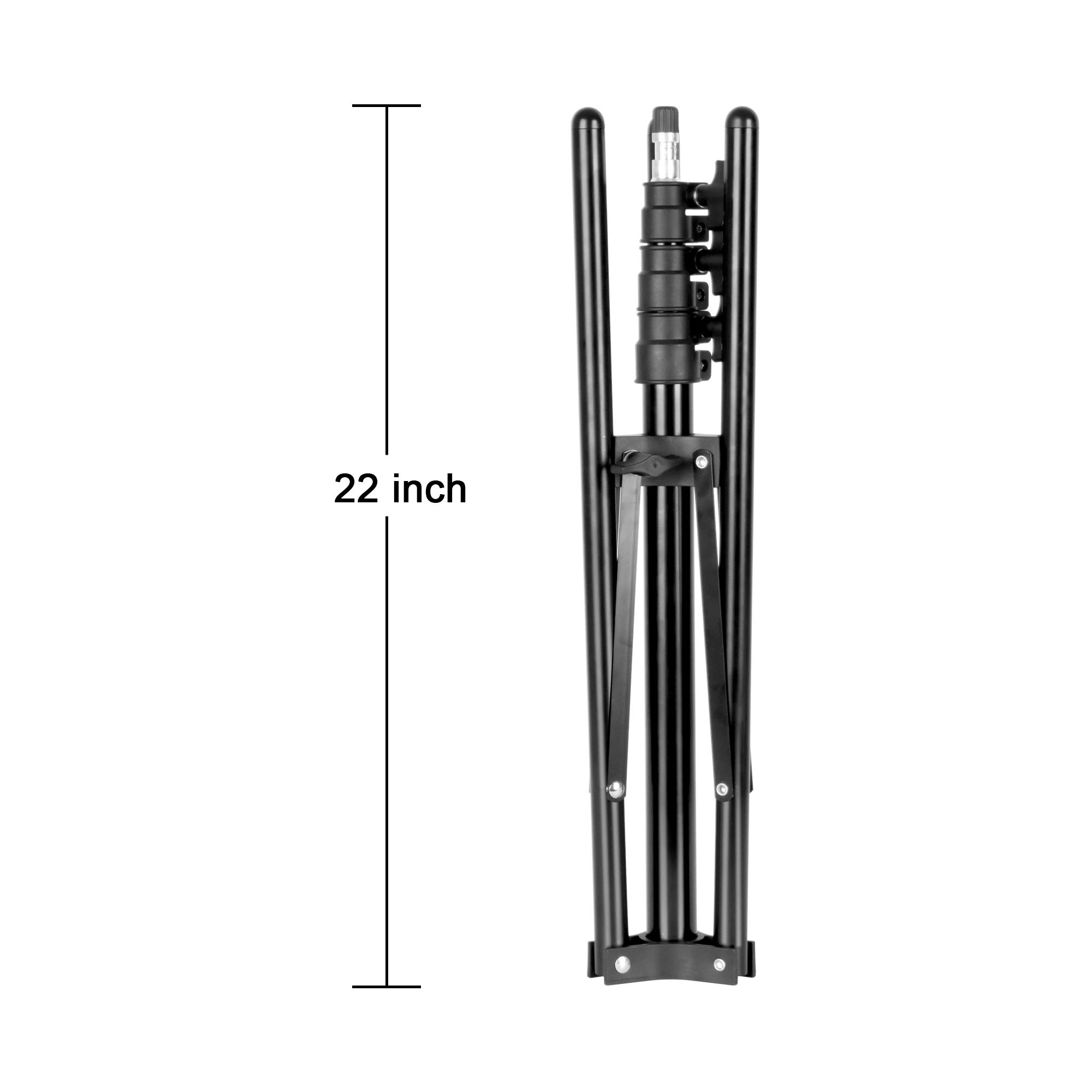 EMART Travel Light Stand for Photography, 6' Compact Portable Reverse Folding Tripod Lighting Stand Lightweight Suitable for Camera Flash, Ringlight, Photo Reflector, Umbrella, Studio Video Lightstand