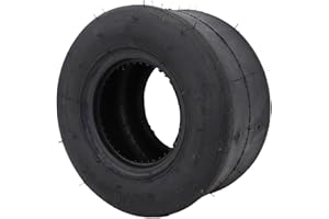 Akozon 10x4.50-5 Tubeless Slick Tire Drift Trike Go Kart Racing Tire 4 Ply