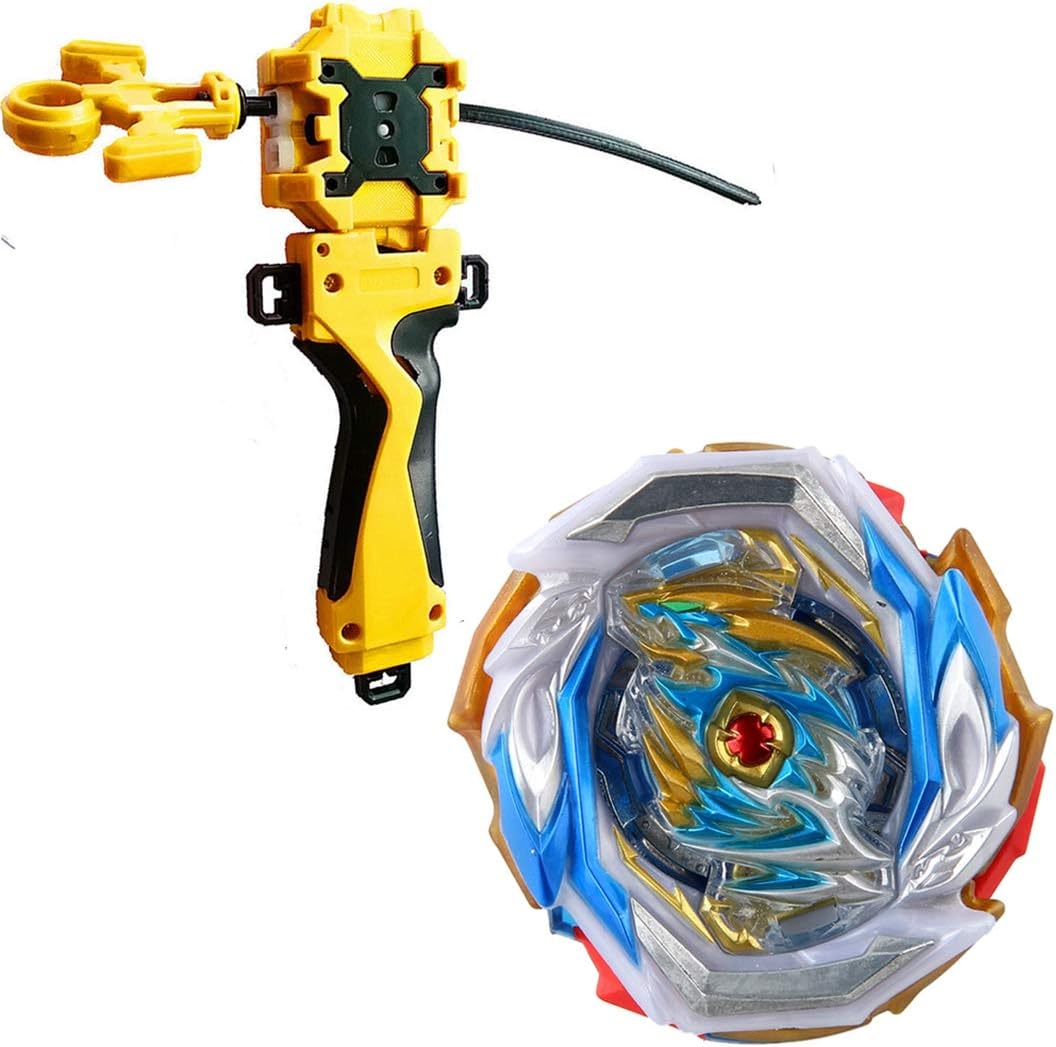 Dwin Bay Battling Top Booster B-154 Imperial Dragon,High Performance 4D Bey with LR Launcher & Grip(Gold)