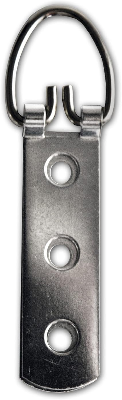Extra Starker 1-Loch-D-Ring Bildaufhänger Mit Schrauben - Packung Mit 10 Stück, Profi-Qualität