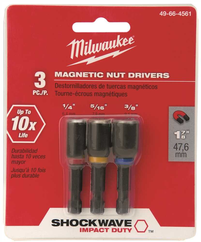 Shockwave 1-7/8" Mag Nutdriver Set (1/4", 5/16", 3/8")