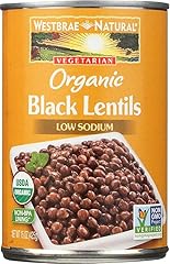 WESTBRAE NATURAL Organic Black Lentils, 15 OZ