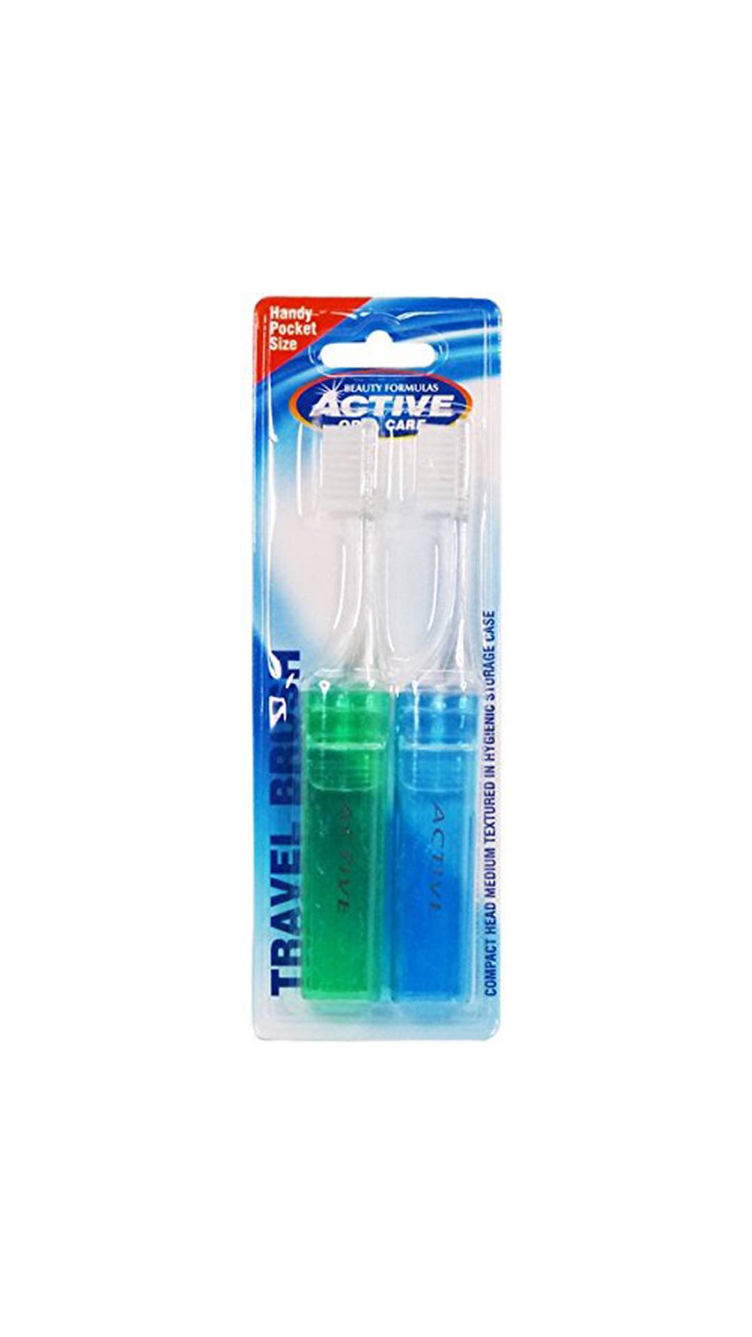 Beauty Formulas Active Oral Care 2 Travel Toothbrushes
