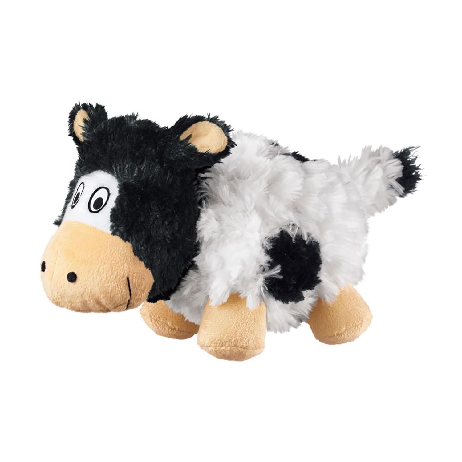 KONG Barnyard Cruncheez Cow Dog Toy, Small
