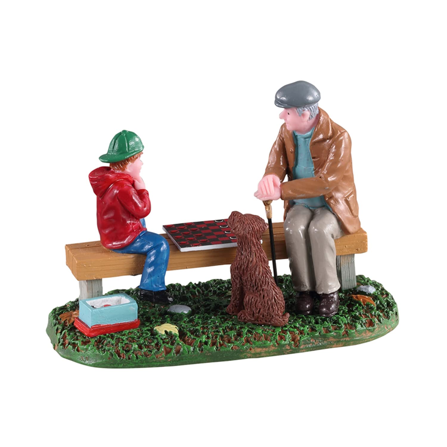 Lemax Christmas Village Playing With Gramps - 12022