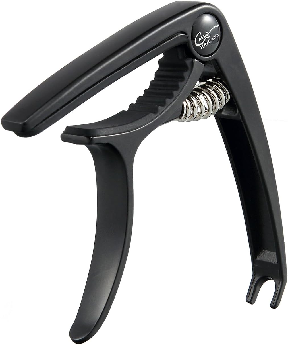 Guitar Capo, Hricane Trigger Capo Guitar Accessories for Acoustic Electric Guitars Ukulele and Banjo Capos-Black