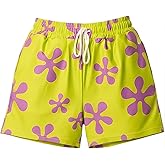 Cosplaya Lime Green Purple Star Shorts Trunks for Womens Adult Teens - Swim Suit Pink Halloween Costume Cosplay
