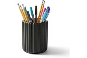Desk Organizer Pen Holder – Office Desk Organizer for Pens, Pencils & Markers – Modern Minimalist Desktop Pencil Holder for H
