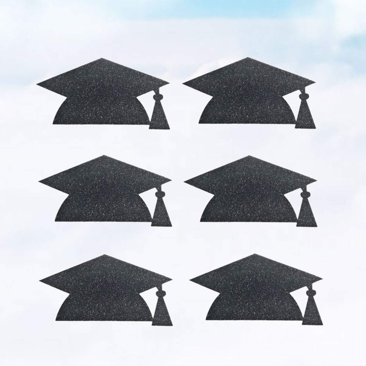 Carta e adesivi Amosfun 10pcs Cappello Berretto Laurea Adesivi Festa di  Laurea favori Forniture Decorazioni Nero urban-earth.co.uk