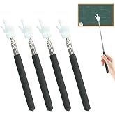 4Pcs Telescopic Teachers Pointer, Extendable Hand Pointer Finger Pointer Stick, Mini Retractable Classroom Pointer for Elementary School Kindergarten Teacher,Classroom Supplies (Black)