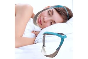 BABYFOND Anti Snoring Chin Strap for Men and Women, Comfortable Chin Strap for Cpap Users, Adjustable Stop Snoring Chin Strap Snoring Solution Chin Straps to Keep Mouth Closed While Sleeping (Blue)