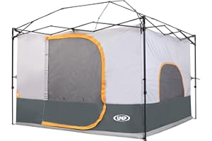 UNP Camping Canopy Tent - Inner Tent for 10' x 10' Pop Up Canopy, Simple Installation, Fully Vented Roof, Enclosed Canopy Space, Gray (Frame NOT Included)