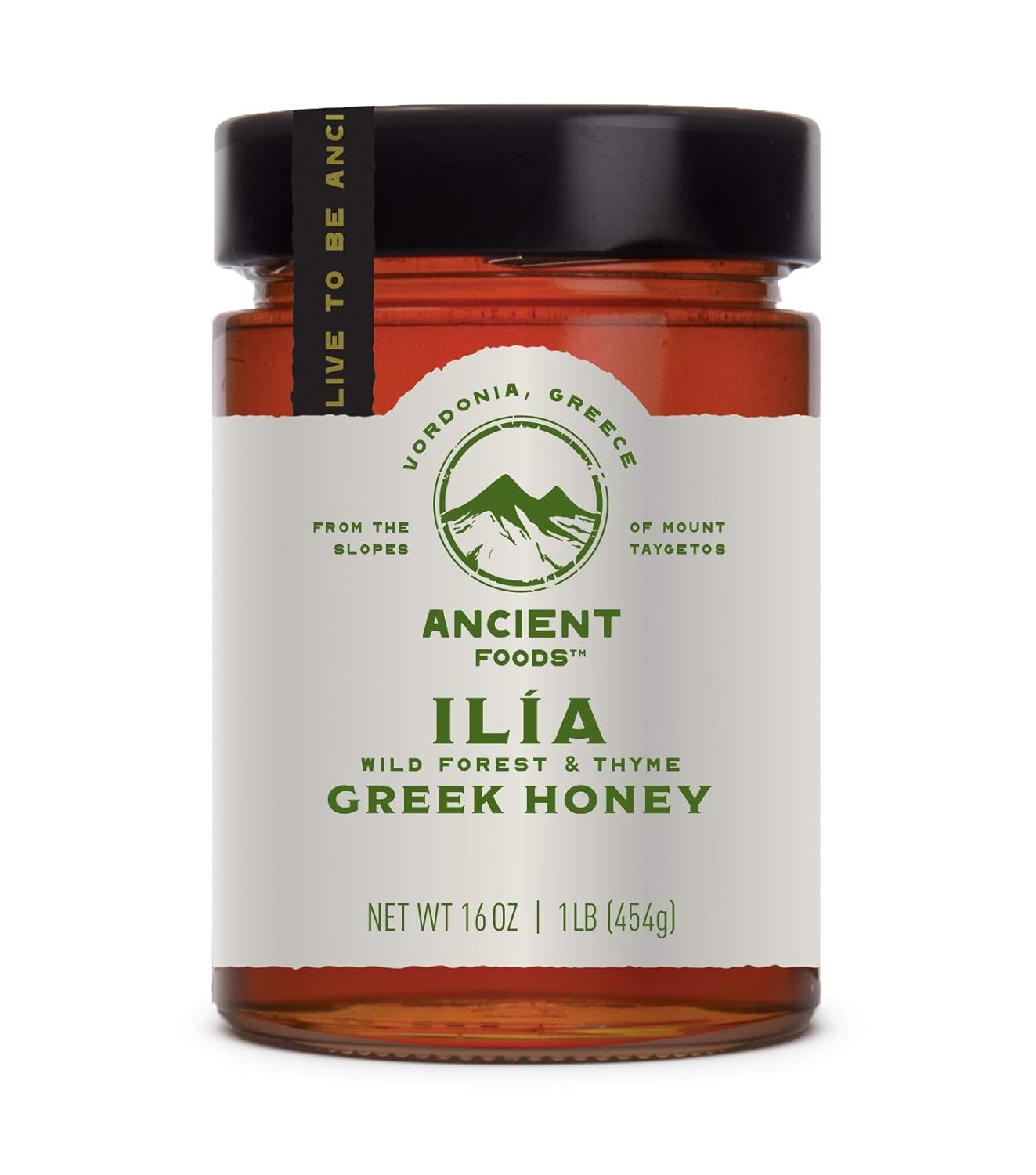 Ancient Foods – Ilia | Greek Wild Forest and Thyme Honey | Honest Raw Unfiltered Mountain Honey - 16oz (1lb)