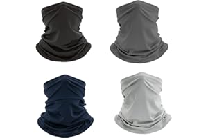 ZHCYGL 4 Pack Cooling Neck Gaiter Summer Face Cover Scarf Sun UV Protection Balaclava for Men Women Fishing Sports Outdoors