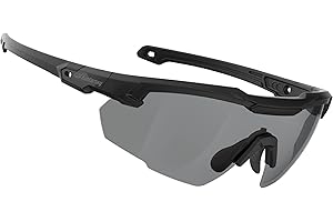 HUNTERSKY HTS Outdoor Unisex Tactical Shooting range Glasses Military Grade with Ballistic Impact Protection S57 Superior Clarity, OSHA, Swat Glasses Baseball