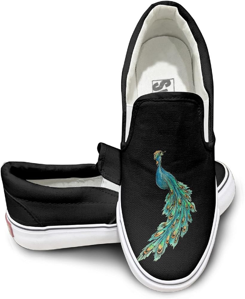 Mens Womens Designed Peacock Casual Shoes Clothing