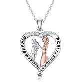 POTOPYY Gifts for Mom 925 Sterling Silver Family Sister Mom Necklace Pendant Mother Daughter Necklace Jewelry Birthday Mothers Day Gifts for Women Nana Sister