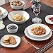 Y YHY 15 Ounces Porcelain Pasta, Soup Bowls, 9 Inches Salad Bowl Set, White and Shallow, Set of 4, Scallop Design