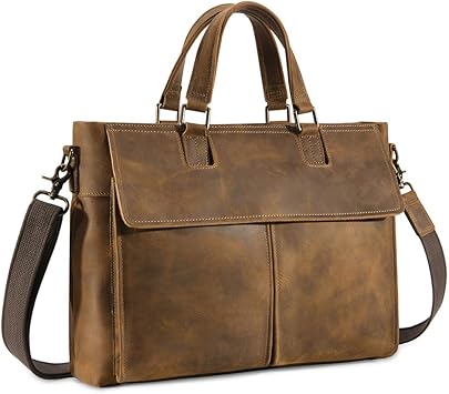kattee leather messenger bag