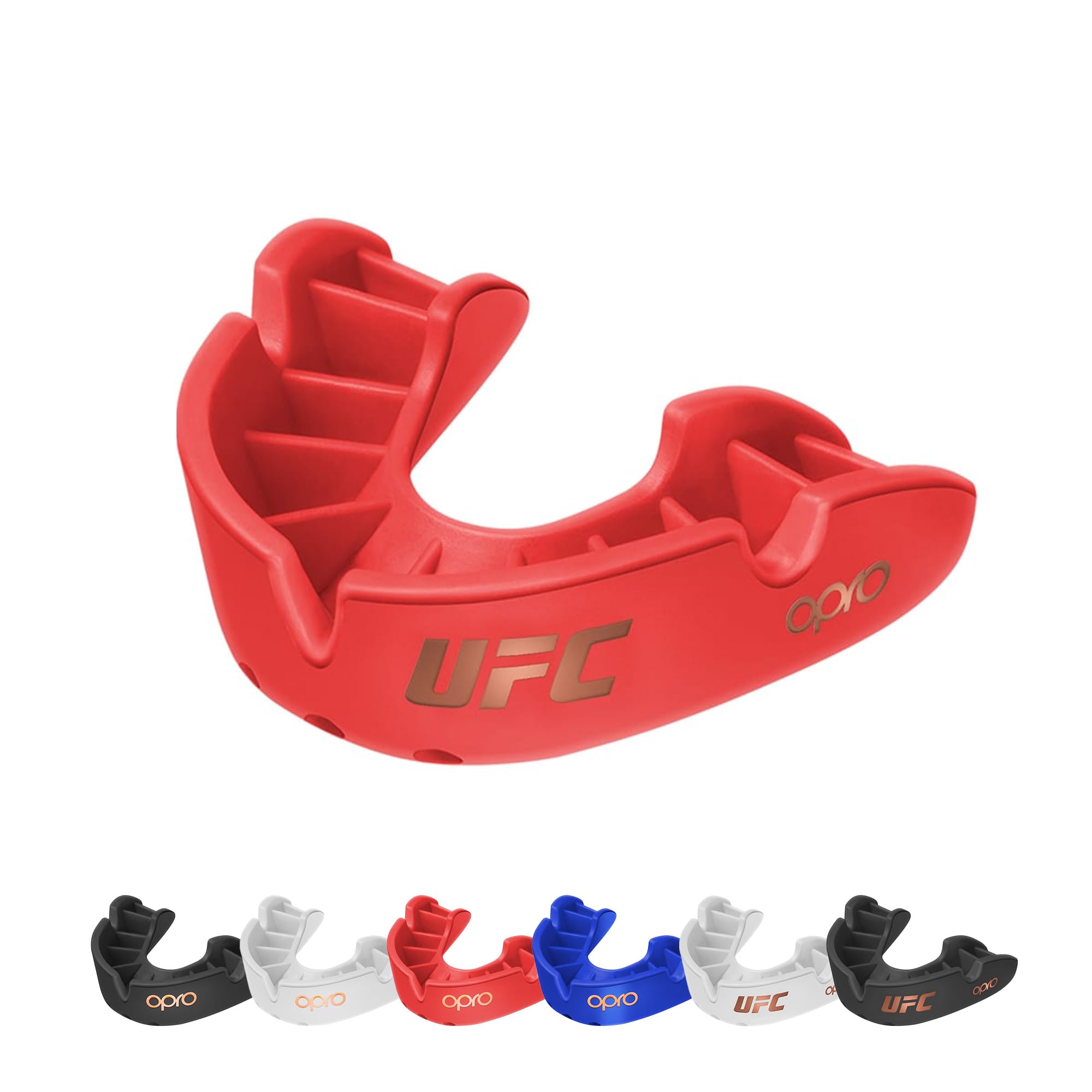 OPRO Bronze Level Mouthguard Essential Fit – Gum Shield Adult and Kids – OPRO Mouth Guard Boxing and MMA, Easy Self-Fit Gum Shield Rugby and Hockey – Enhanced Protection with Dental Warranty