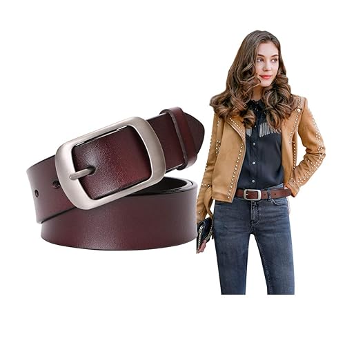 SUOSDEY Women Belts For Jeans Dresses Pants Ladies Leather Waist Belt with  Elegant Buckle, Width in Kuwait Whizz Belts - Main Image