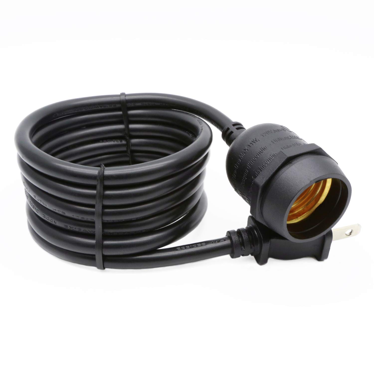 ... Weatherproof Patio String Lights, E26/E27 Hanging Socket Ceiling Lamp Kit, for Bistro Bar Kitchen Backyard and Industrial Vintage DIY (Thick Wire No ...