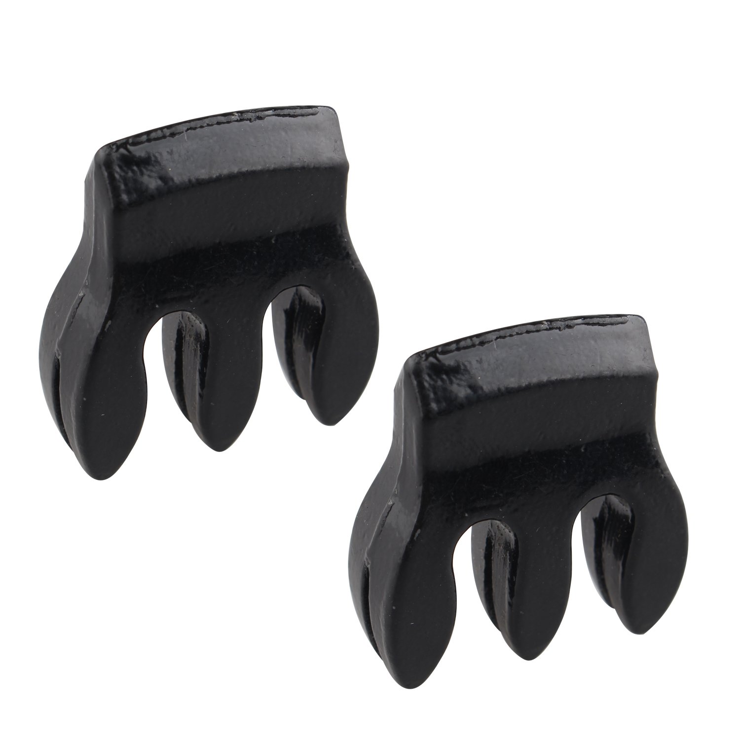Futheda 2pcs Metal Violin Mute Violin Silent Device Muffle Violin Novice Accessories Sordine Silencer for Beginner Practice Kit Black