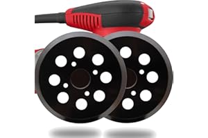 TOCKROP 2 Pack 5 Inch 8 Hole Hook and Loop Replacement Sander Pad for Milwaukee 6021-21, 6034-21, 2648-20, 2648-21 Random Orbit Sanders -5" Sanding Pad for Part Number 51-36-7100